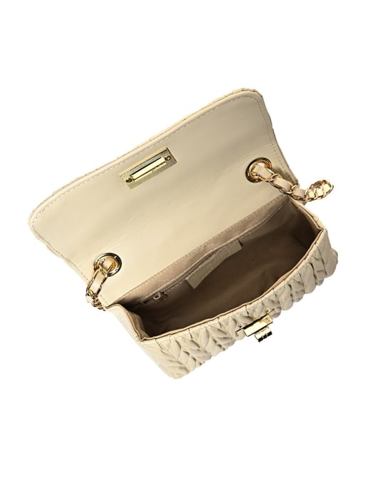 Luisa Vannini Beige Rindsledertasche - Image 4