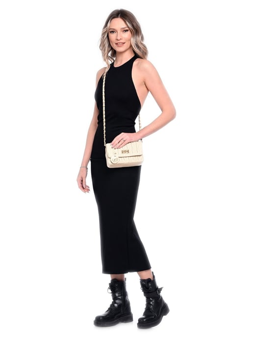 Luisa Vannini Beige Rindsledertasche - Image 5