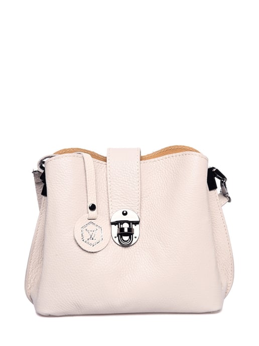 Luisa Vannini Beige Rindsledertasche - Image 1