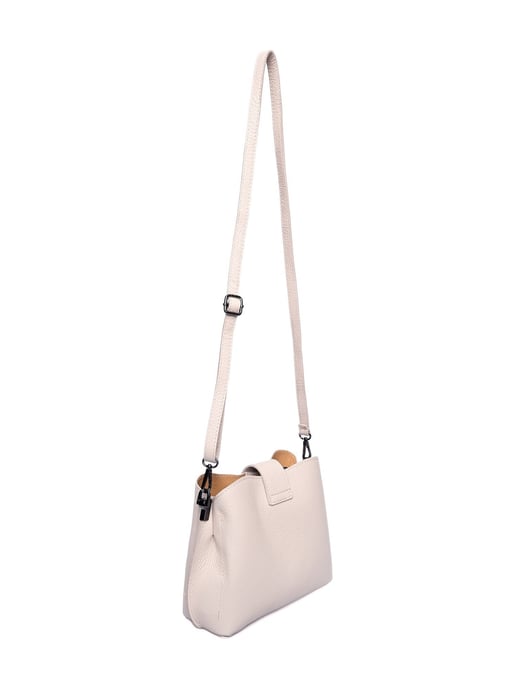 Luisa Vannini Beige Rindsledertasche - Image 2