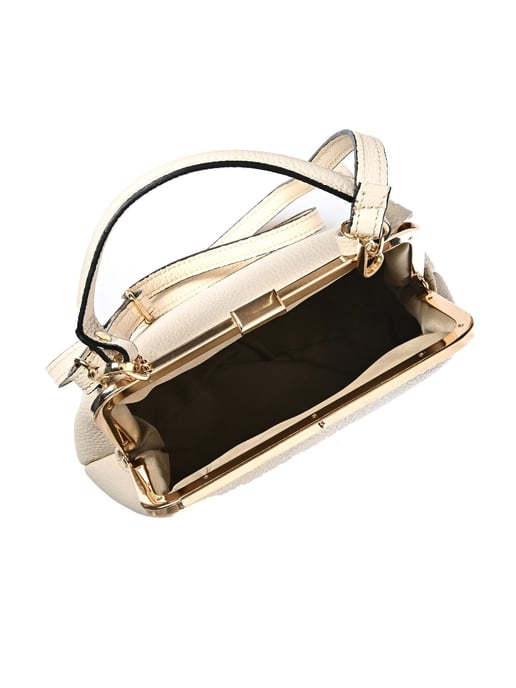 Roberta M Beige Rindsledertasche - Image 4