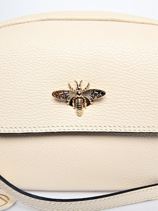 Roberta M Beige Rindsledertasche - Image 3