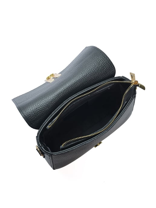 Anna Luchini Schwarz Rindsledertasche - Image 4