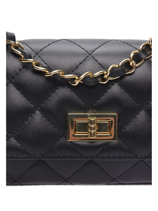 Luisa Vannini Schwarz Rindsledertasche - Image 3