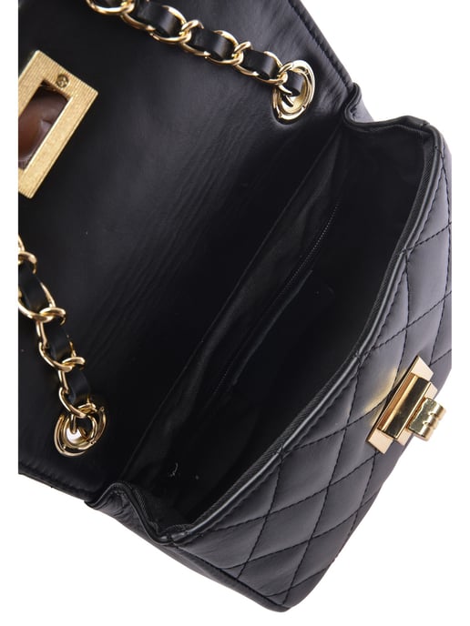 Luisa Vannini Schwarz Rindsledertasche - Image 4