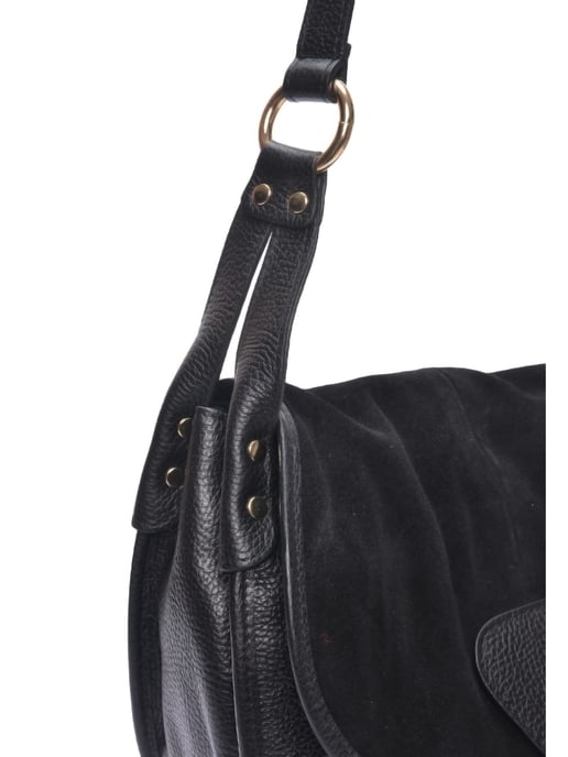Luisa Vannini Schwarz Rindsledertasche - Image 3