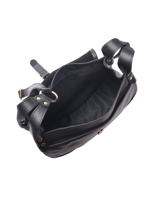 Luisa Vannini Schwarz Rindsledertasche - Image 4