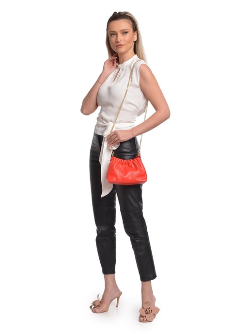 Isabella Rhea Rot Rindsledertasche - Image 5