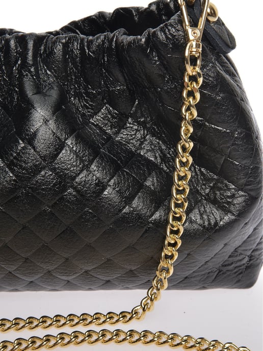 Anna Luchini Schwarz Rindsledertasche - Image 3