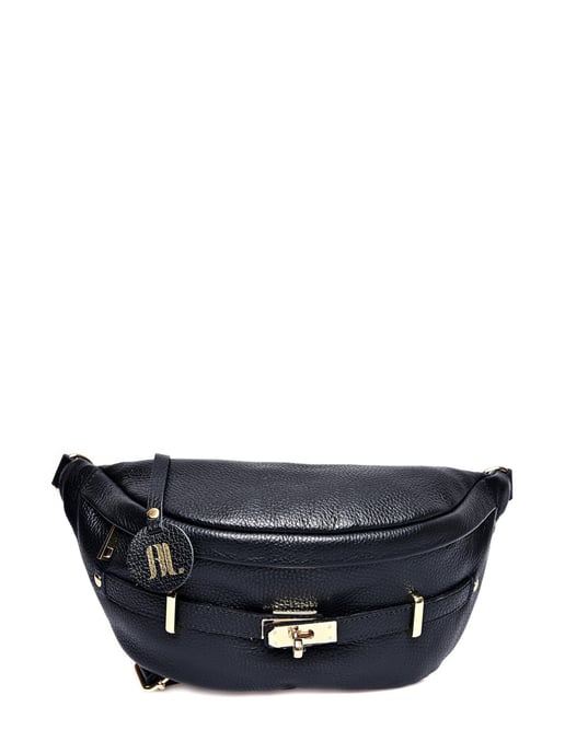 Anna Luchini Schwarz Rindsledertasche - Image 1