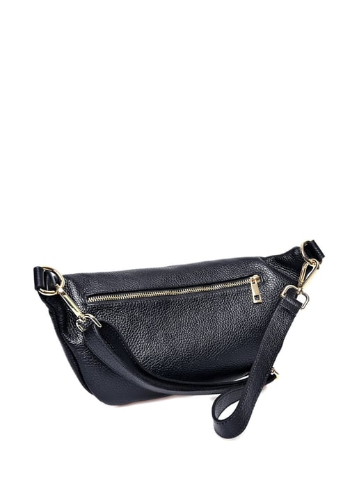 Anna Luchini Schwarz Rindsledertasche - Image 2