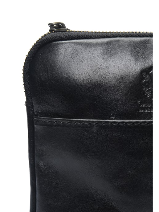 Anna Luchini Schwarz Rindsledertasche - Image 3