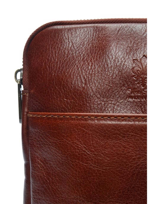 Anna Luchini Kastanienbraun Rindsledertasche - Image 3