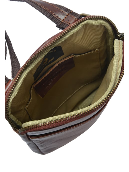 Anna Luchini Kastanienbraun Rindsledertasche - Image 4