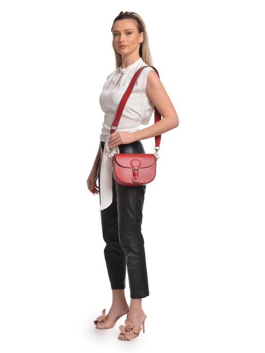 Isabella Rhea Rot Rindsledertasche - Image 5