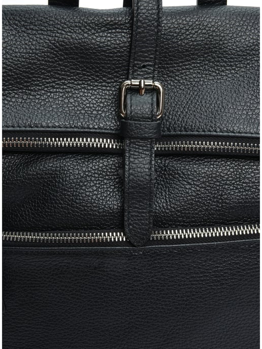Anna Luchini Schwarz Rindsledertasche - Image 3