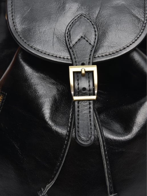 Anna Luchini Schwarz Rindsledertasche - Image 3