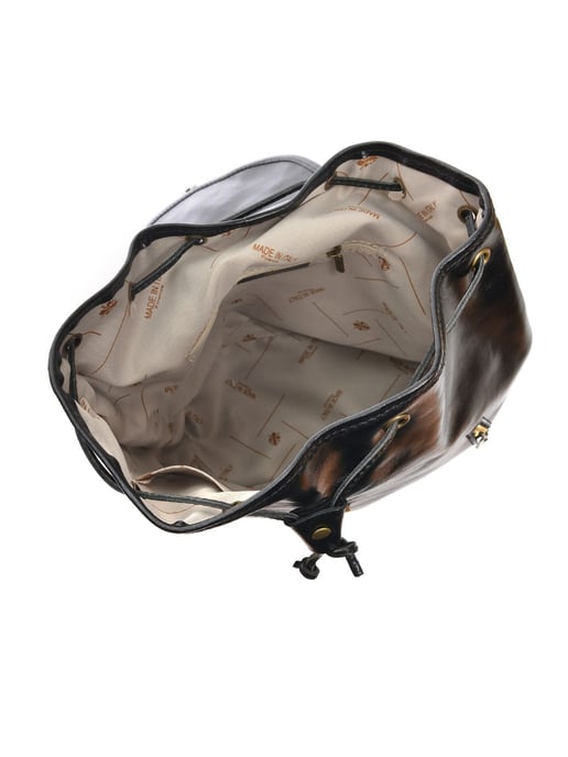 Anna Luchini Schwarz Rindsledertasche - Image 4