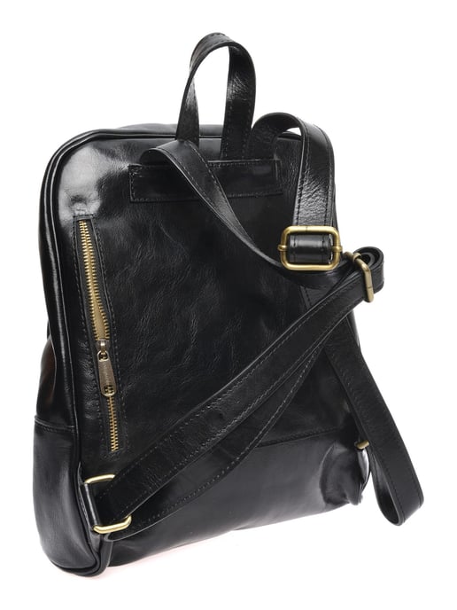 Anna Luchini Schwarz Rindsledertasche - Image 2
