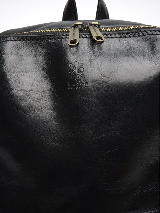 Anna Luchini Schwarz Rindsledertasche - Image 3