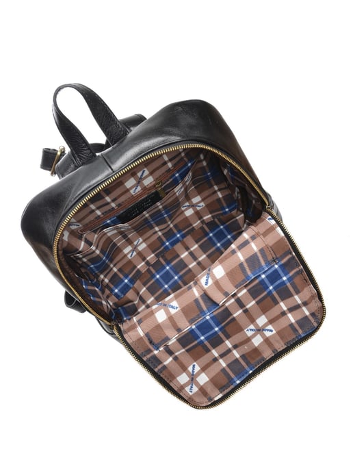 Anna Luchini Schwarz Rindsledertasche - Image 4