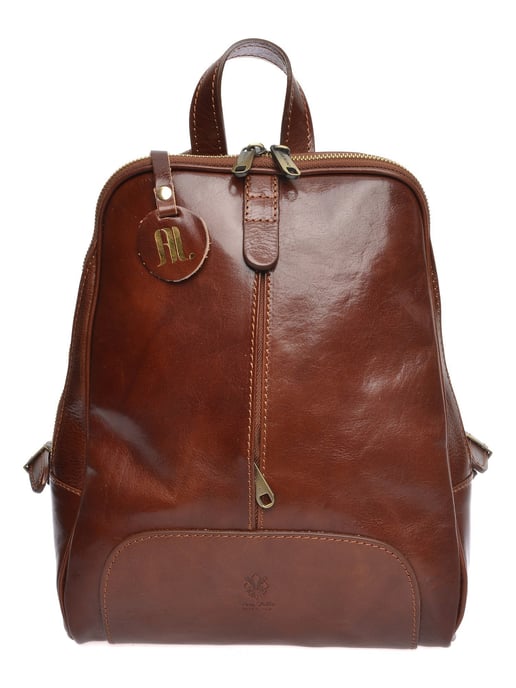 Anna Luchini Kastanienbraun Rindsledertasche - Image 1