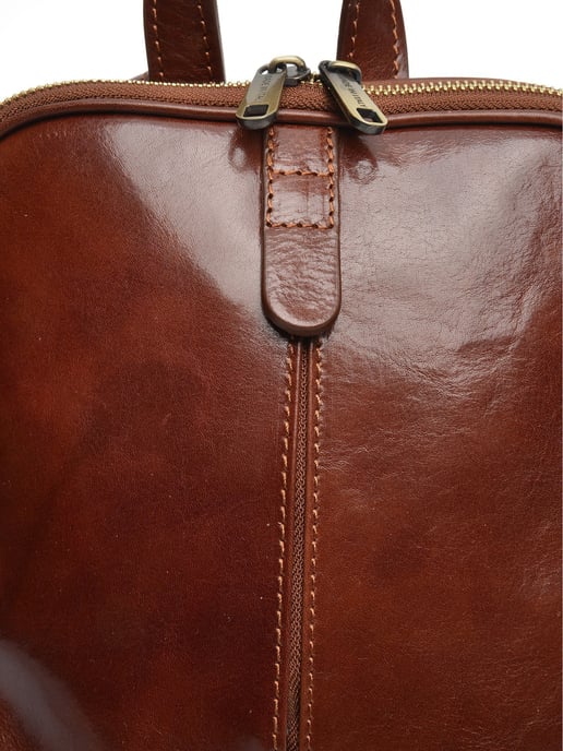 Anna Luchini Kastanienbraun Rindsledertasche - Image 3