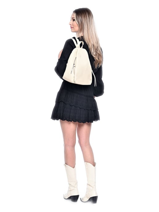 Anna Luchini Beige Rindsledertasche - Image 5