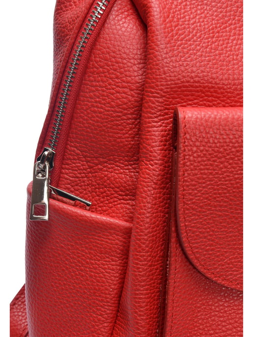 Anna Luchini Rot Rindsledertasche - Image 3
