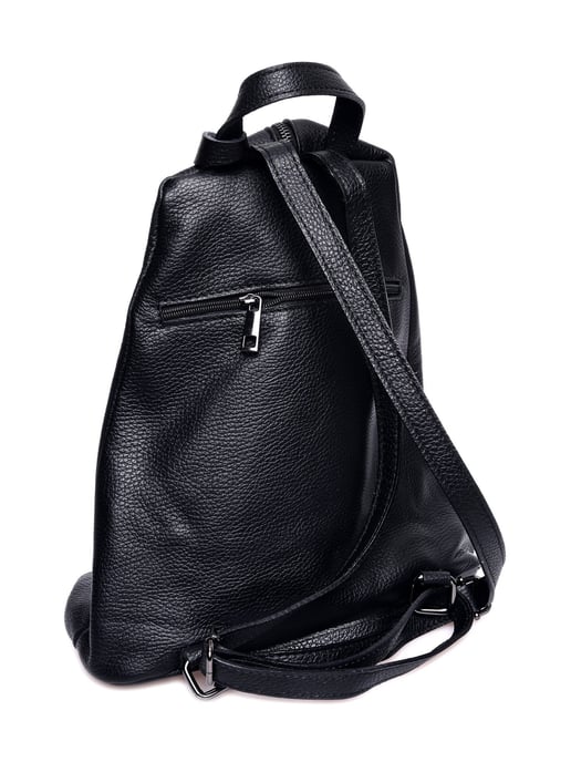 Luisa Vannini Schwarz Rindsledertasche - Image 2