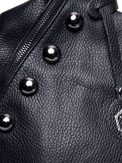 Luisa Vannini Schwarz Rindsledertasche - Image 3
