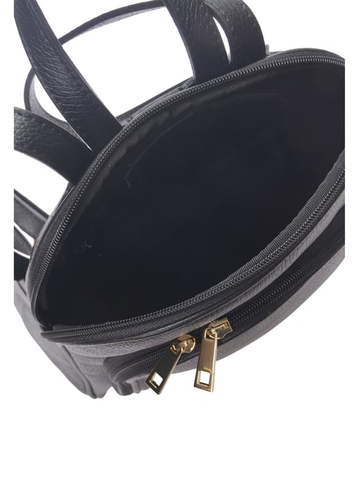 Anna Luchini Schwarz Rindsledertasche - Image 4
