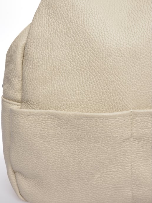 Anna Luchini Beige Rindsledertasche - Image 3