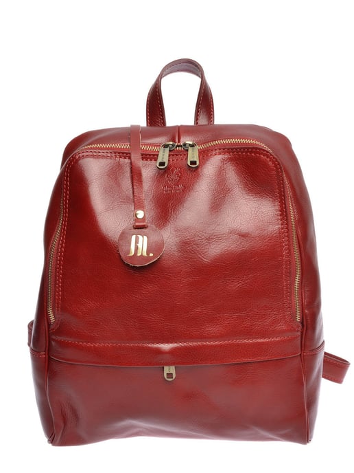 Anna Luchini Rot Rindsledertasche - Image 1