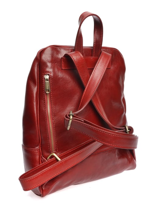 Anna Luchini Rot Rindsledertasche - Image 2