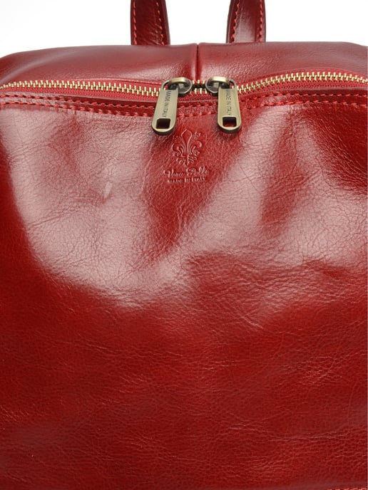 Anna Luchini Rot Rindsledertasche - Image 3