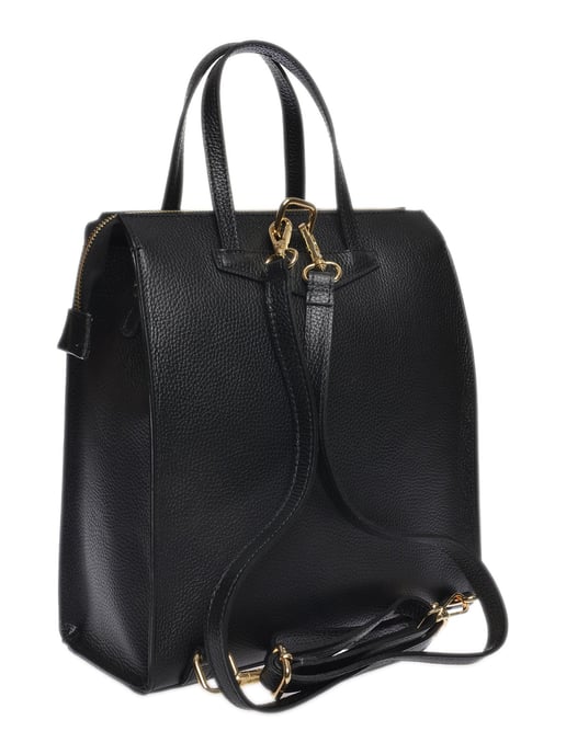 Luisa Vannini Schwarz Rindsledertasche - Image 2
