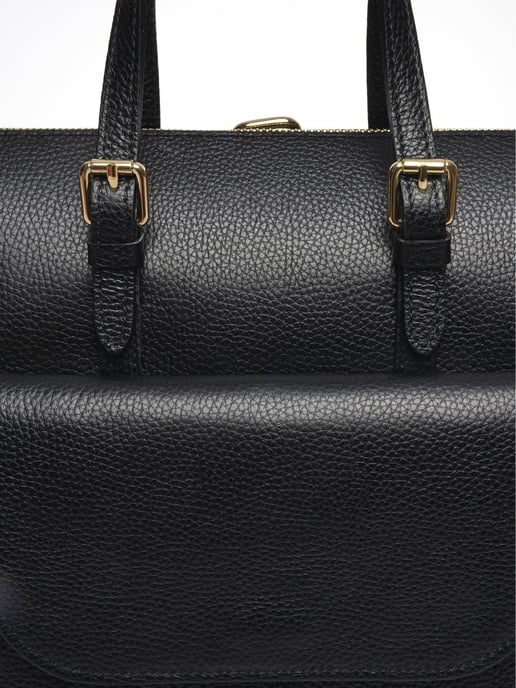 Luisa Vannini Schwarz Rindsledertasche - Image 3