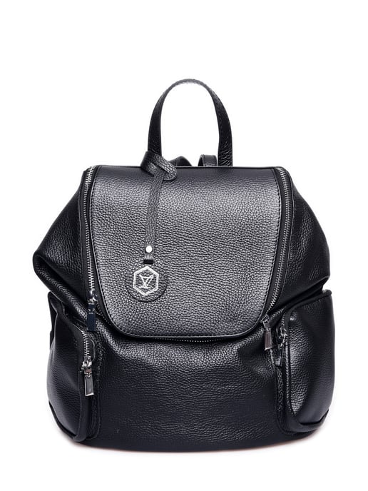 Luisa Vannini Schwarz Rindsledertasche - Image 1