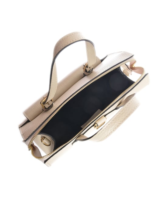 Luisa Vannini Beige Rindsledertasche - Image 4