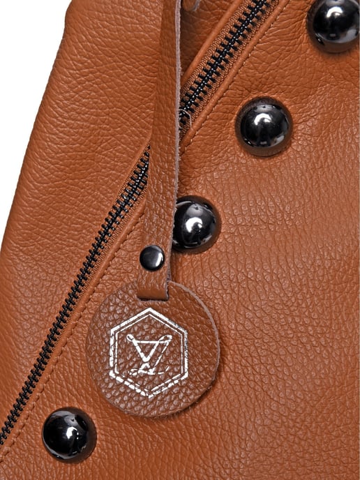 Luisa Vannini Braun Rindsledertasche - Image 3