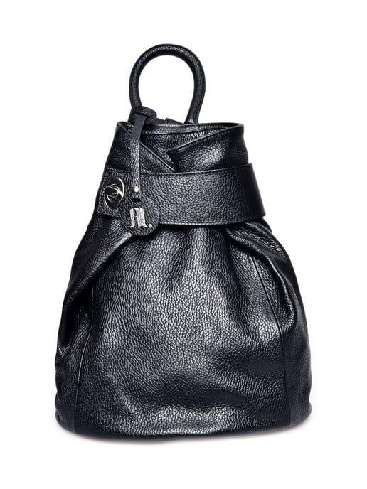 Anna Luchini Schwarz Rindsledertasche - Image 1