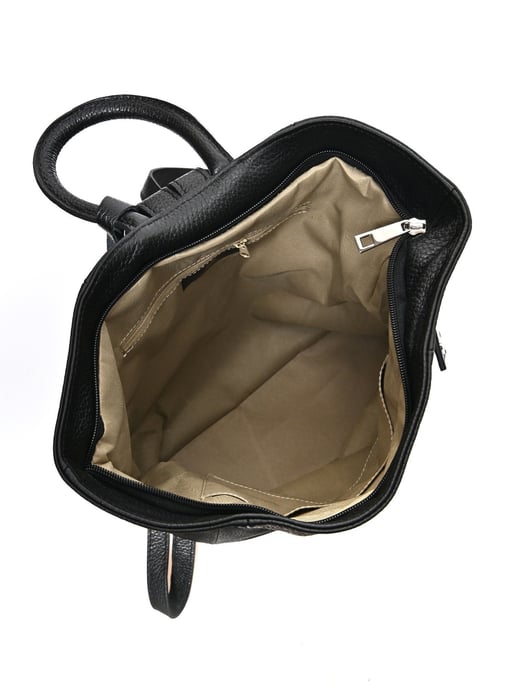 Anna Luchini Schwarz Rindsledertasche - Image 4