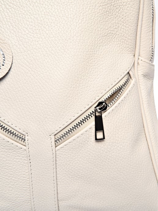 Roberta M Beige Rindsledertasche - Image 3