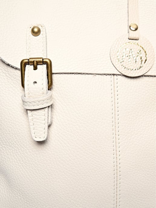 Roberta M Beige Rindsledertasche - Image 3