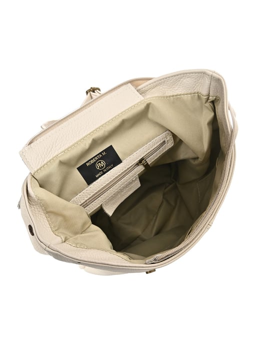 Roberta M Beige Rindsledertasche - Image 4