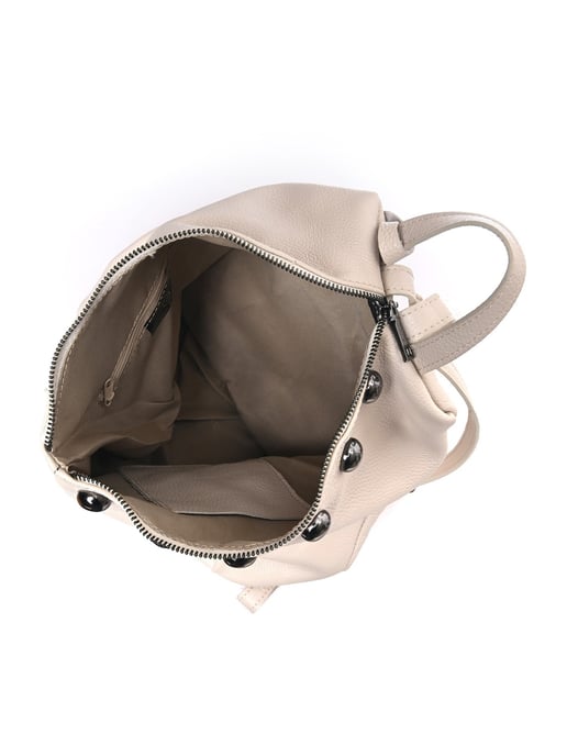 Luisa Vannini Beige Rindsledertasche - Image 4