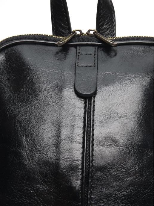 Anna Luchini Schwarz Rindsledertasche - Image 3
