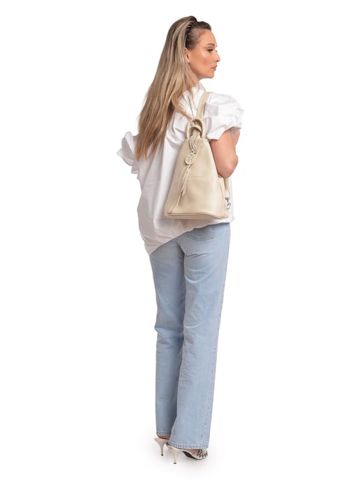 Isabella Rhea Beige Rindsledertasche - Image 5