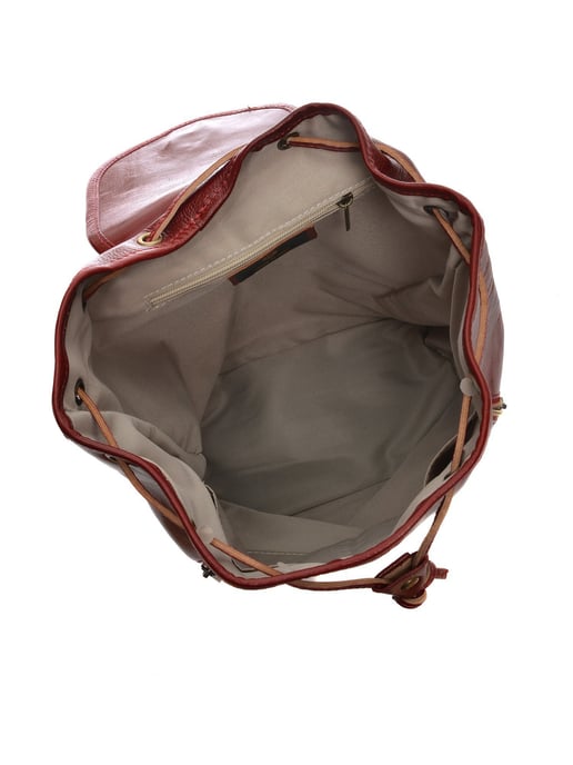Anna Luchini Rot Rindsledertasche - Image 4